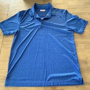 Men's Granslam Golf Shirt XL - Blue with Golf Club design